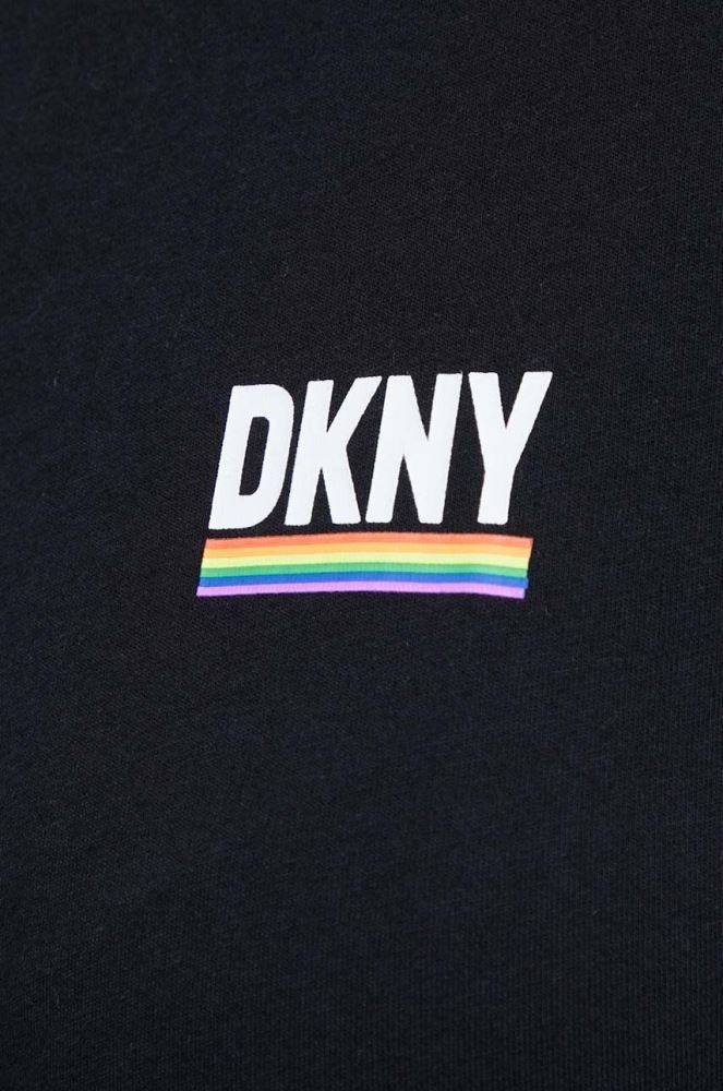 DKNY SPORT RAINBOW LOGO S/S KNOT FRONT TEE