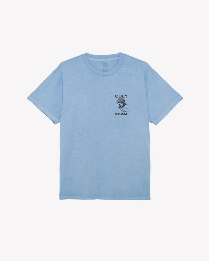 OBEY RISE ABOVE ROSE CLASSIC PIGMENT TEE