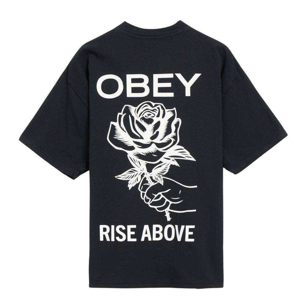 OBEY RISE ABOVE ROSE CLASSIC PIGMENT TEE