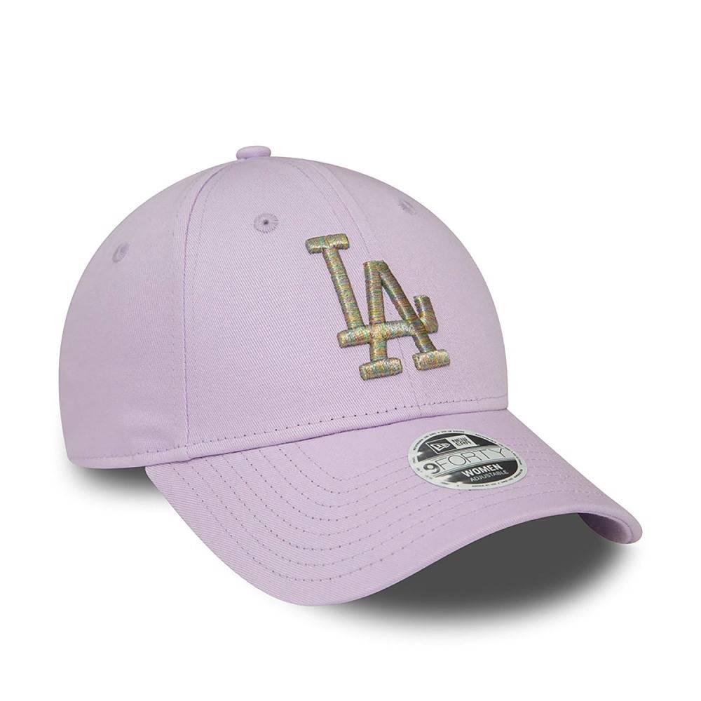 NEW ERA LA DODGERS WOMENS METALLIC LOGO 9FORTY ADJUSTABLE CAP