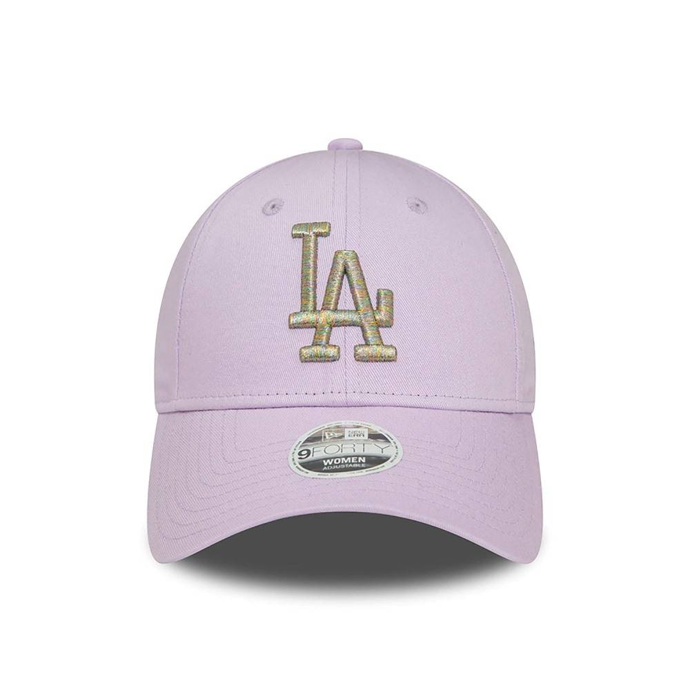 NEW ERA LA DODGERS WOMENS METALLIC LOGO 9FORTY ADJUSTABLE CAP