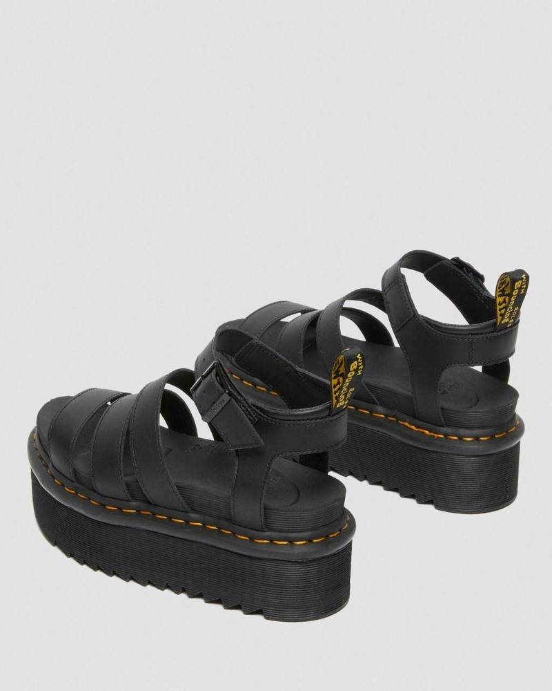 DR. MARTENS BLAIR QUAD HYDRO LEATHER WOMENS SANDALS