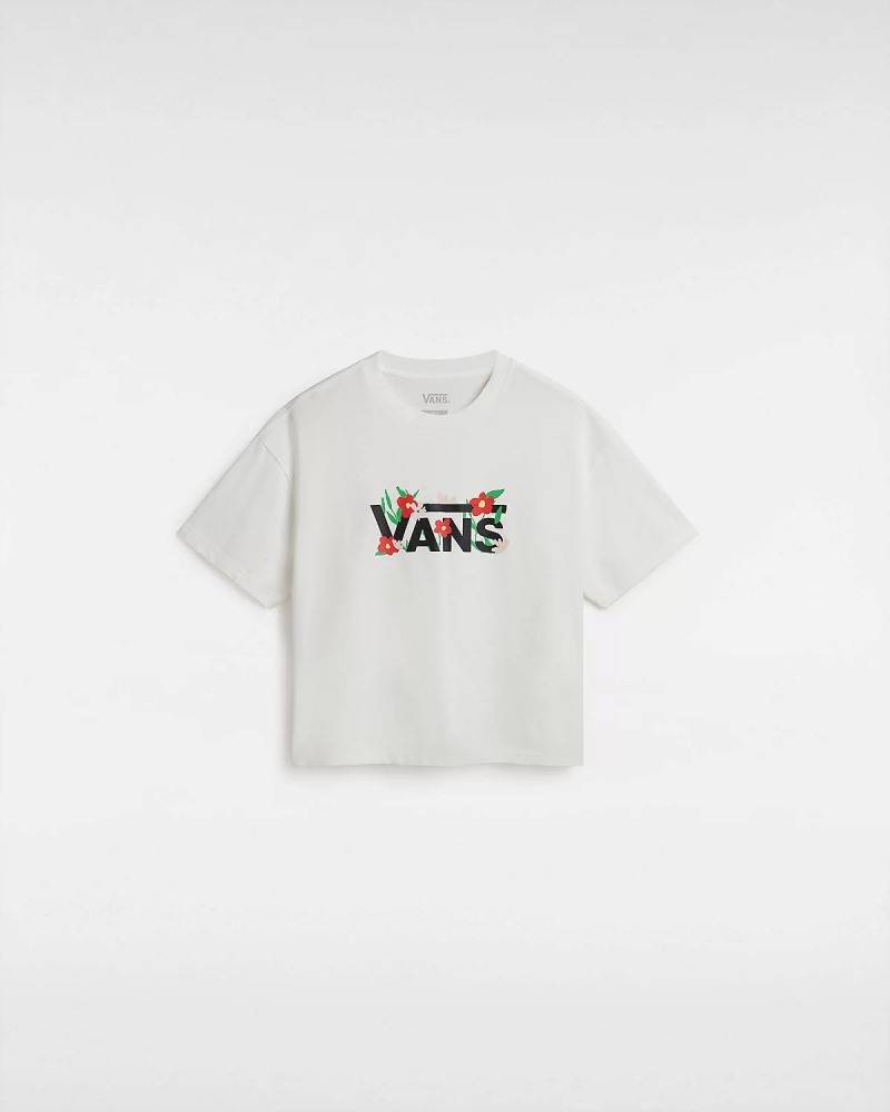 VANS FLEURS OVERSIZED CROP SS TEE