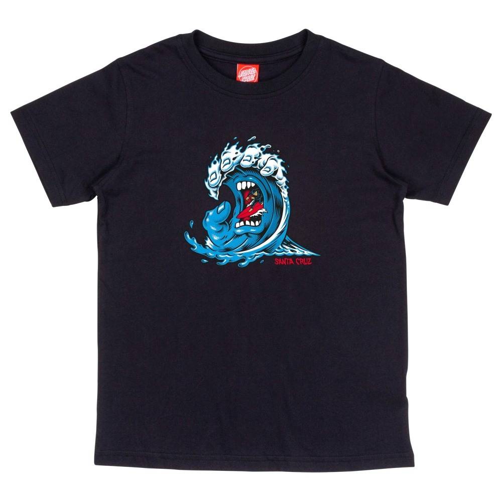 SANTA CRUZ YOUTH SCREAMING WAVE FRONT T-SHIRT