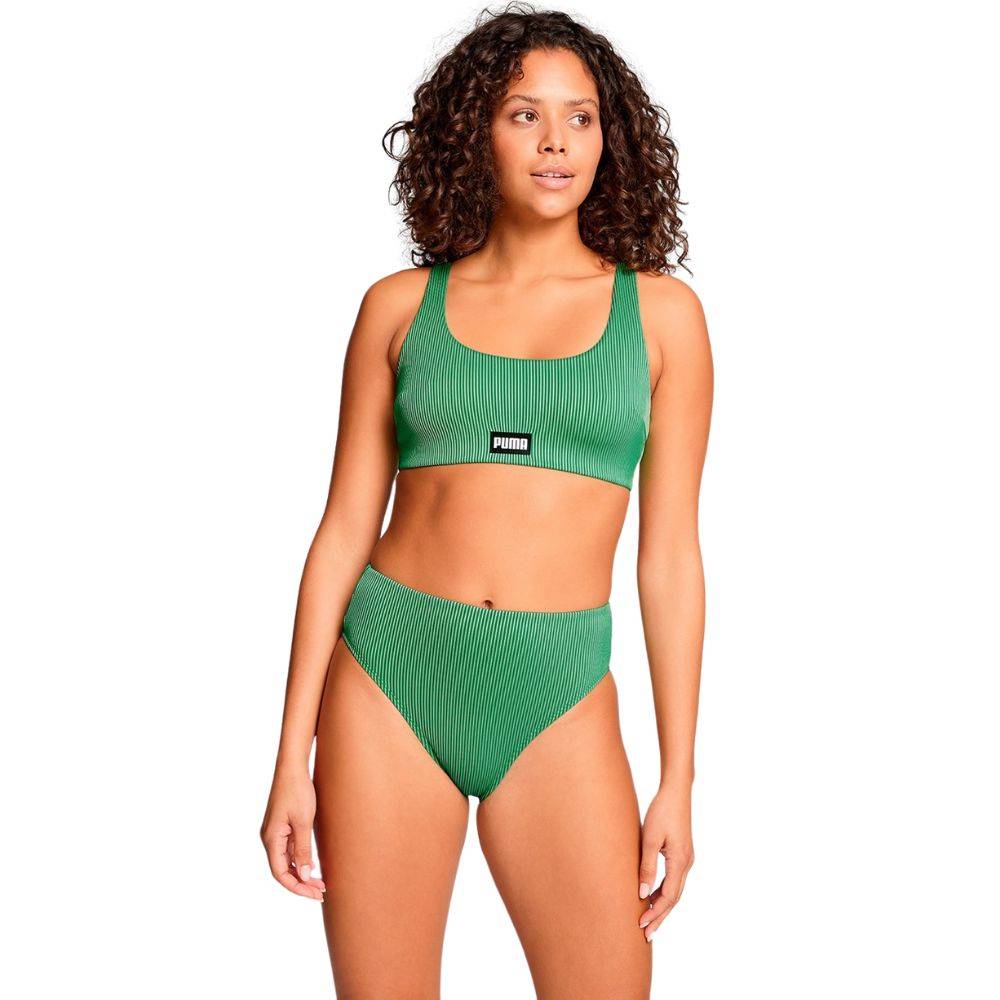 PUMA 938339 SWIM WOMEN RIBBED HIGH WAIST BRIEF 1P