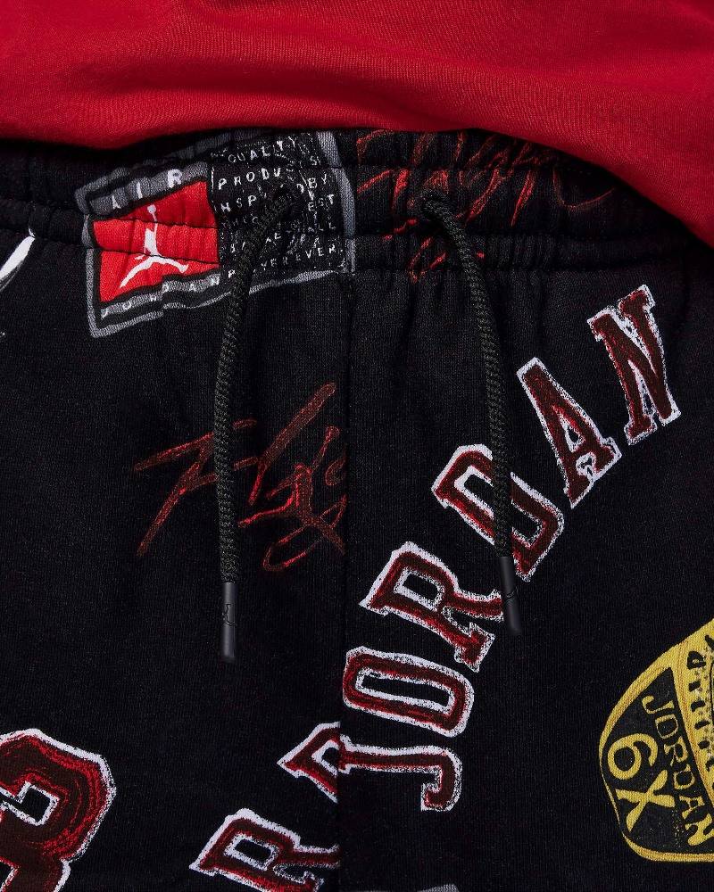 NIKE JORDAN BIG KIDS MJ ESSENTIALS AOP FLC SHORT