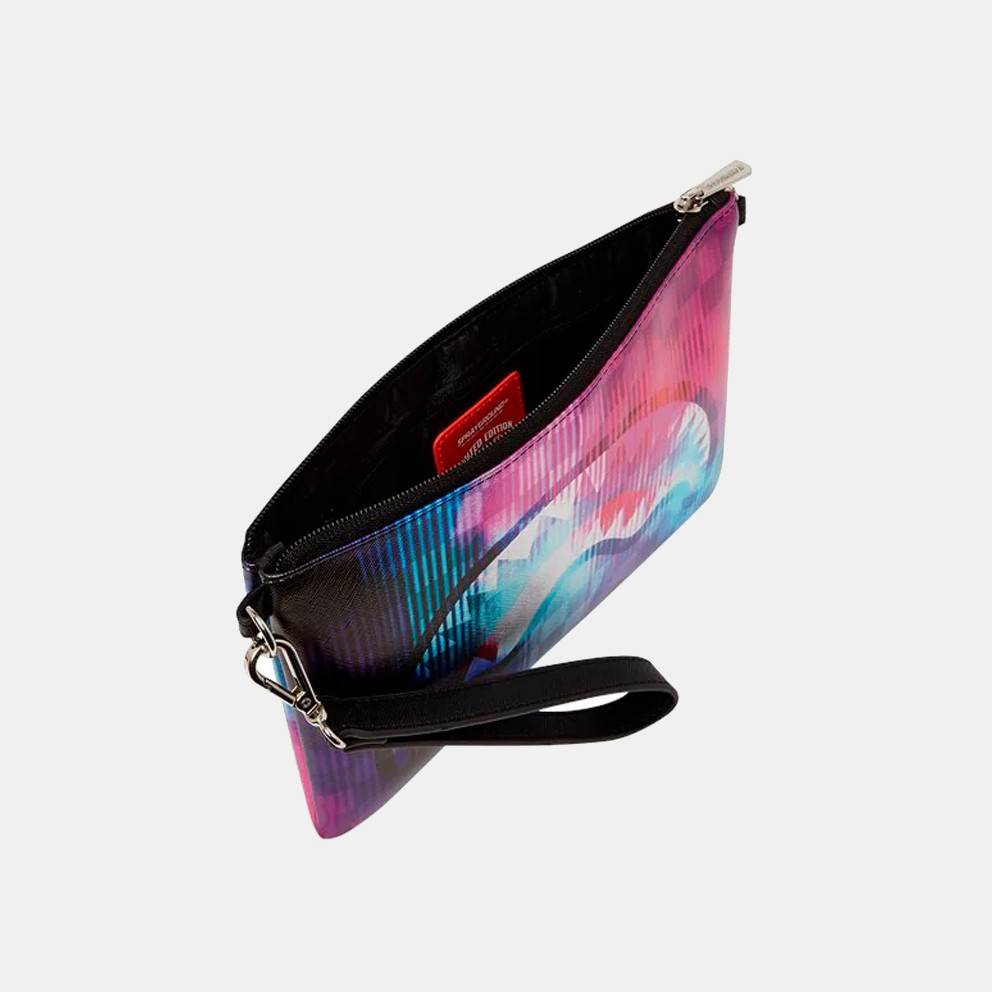 SPRAYGROUND METALLIC TYE DYE CHECK POUCHETTE