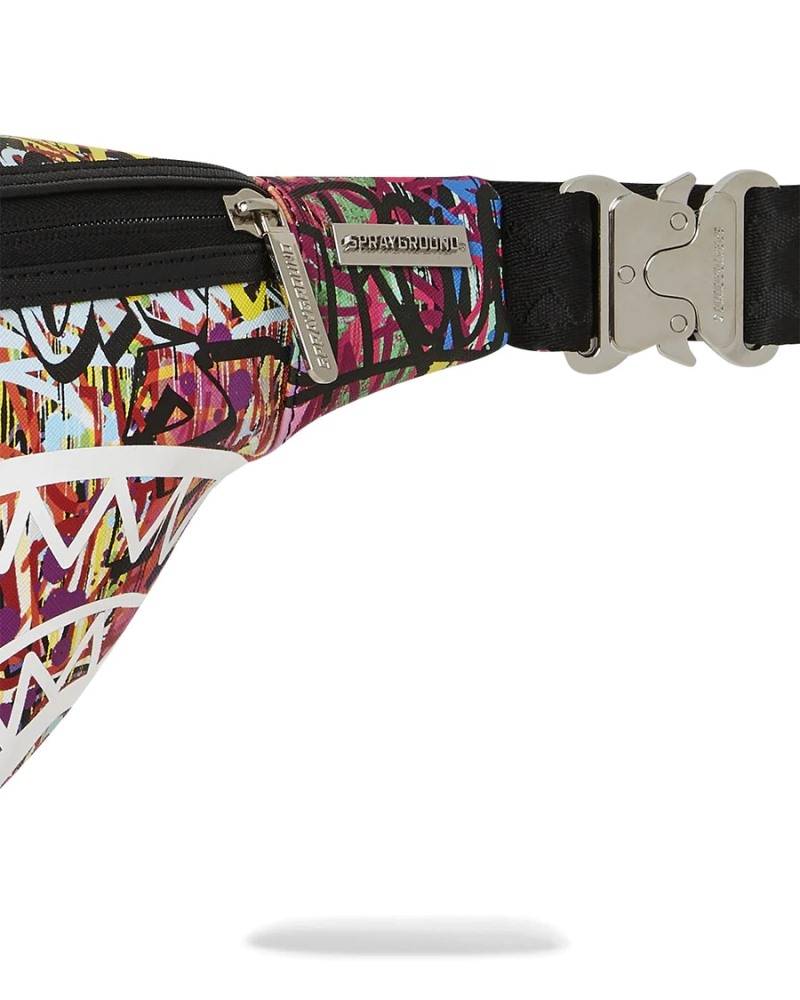 SPRAYGROUND LOWER EAST SIDE SHARK SAVVY CROSS-BODY