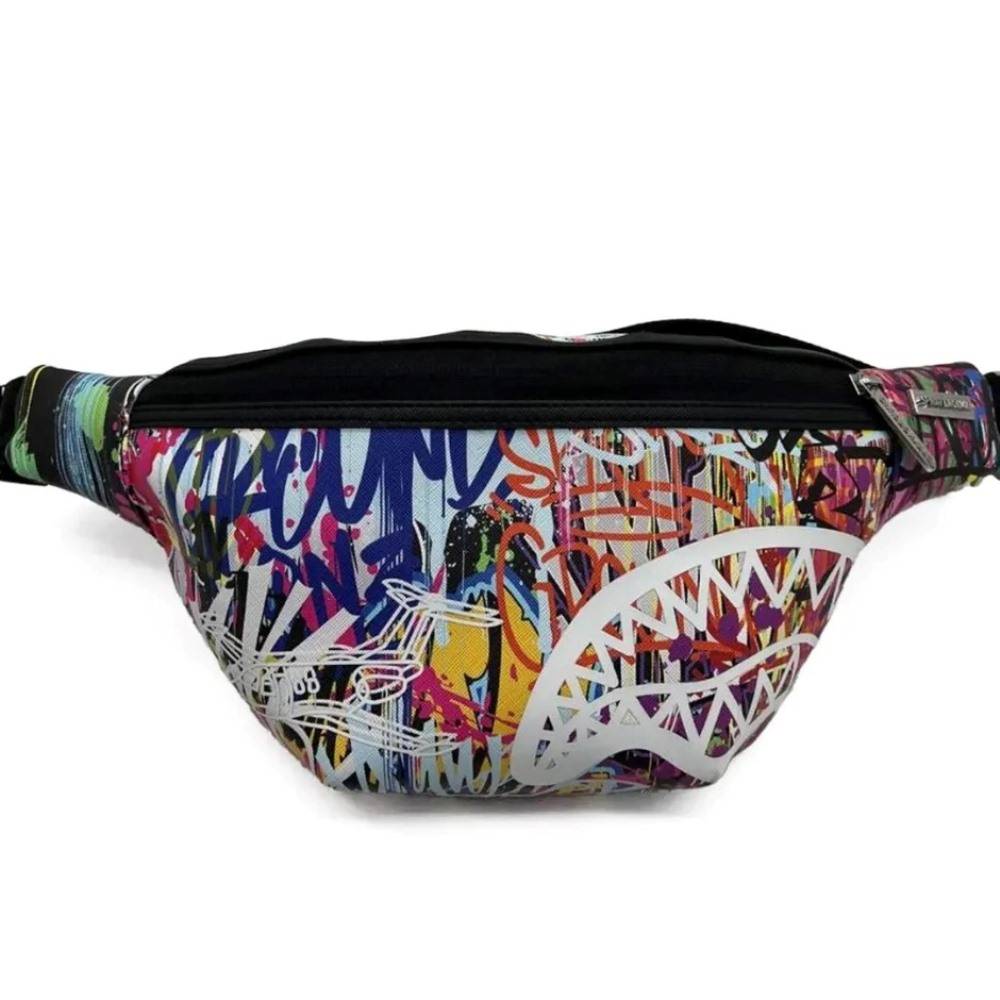 SPRAYGROUND LOWER EAST SIDE SHARK SAVVY CROSS-BODY