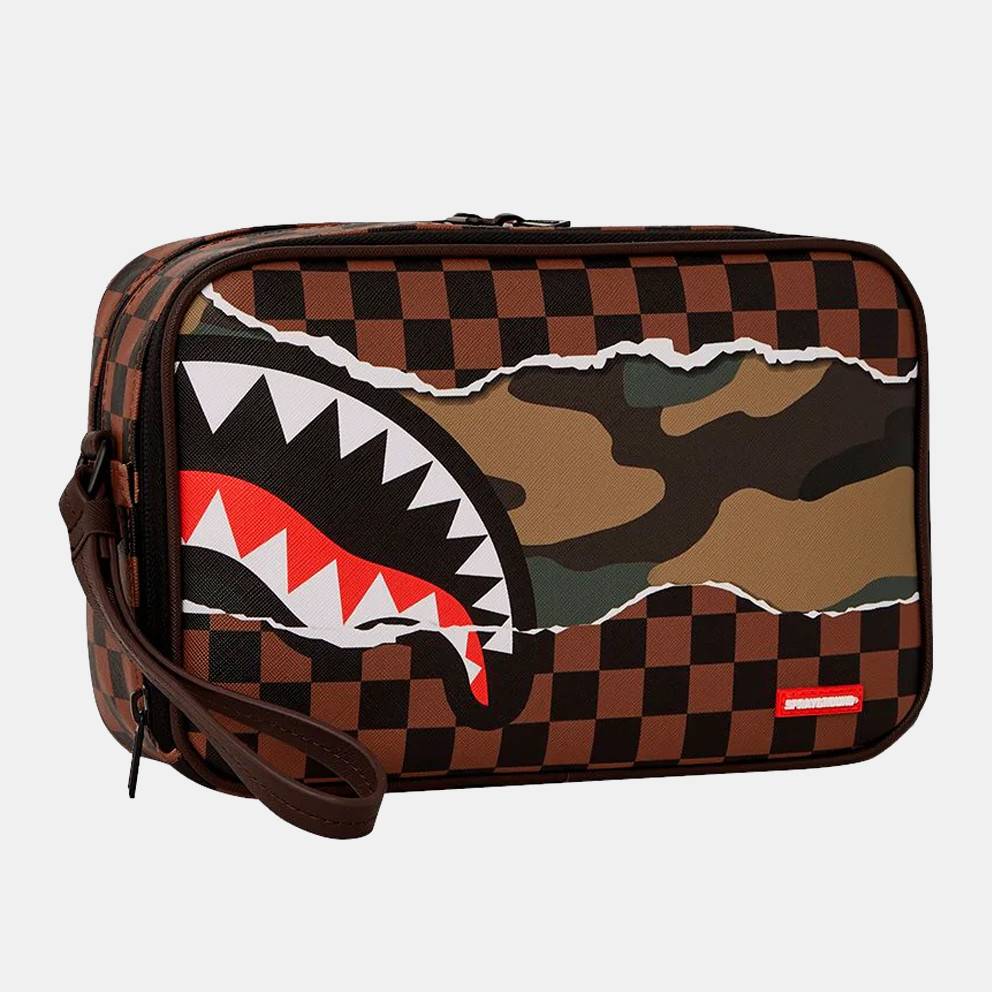 SPRAYGROUND TEAR IT UP CHECK CAMO TOILETRY