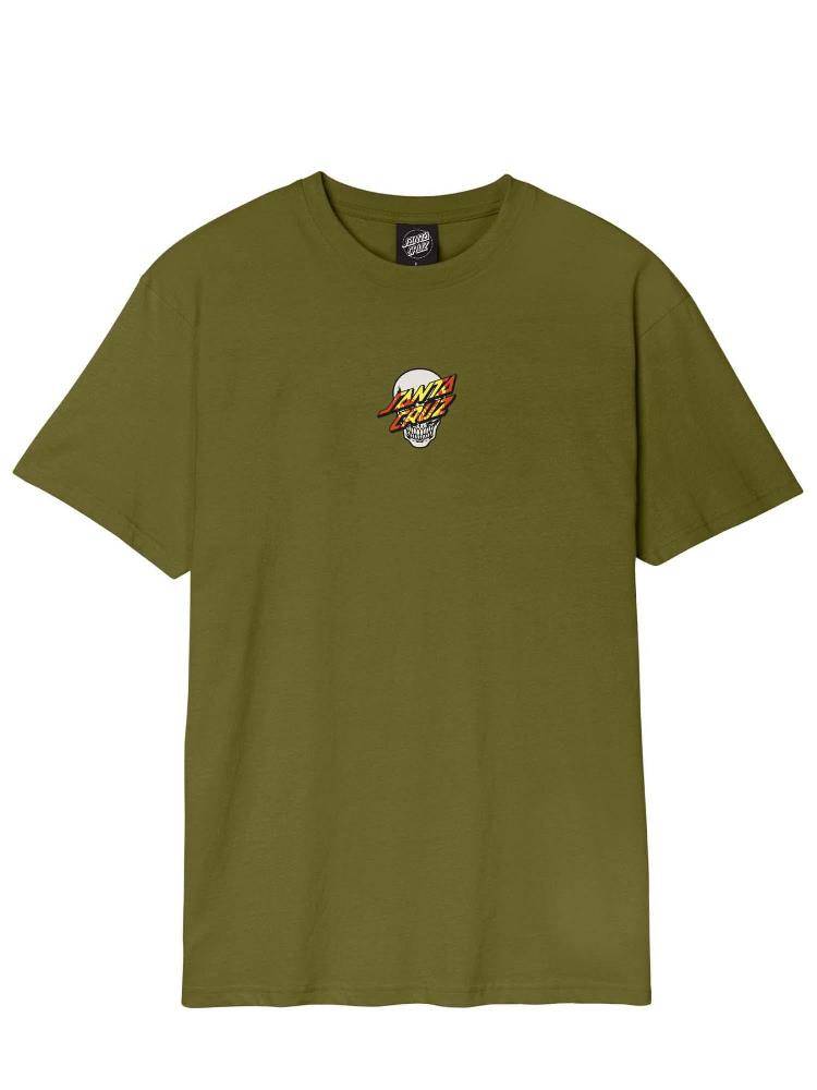 SANTA CRUZ DRESSEN SKULL DOT FRONT T-SHIRT