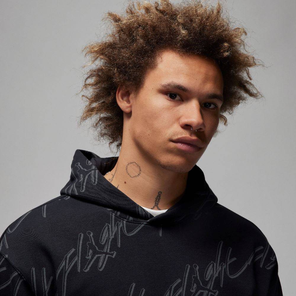 NIKE JORDAN ESSENTIALS GRAPHIC FLIGHT FLEECE HOODIE