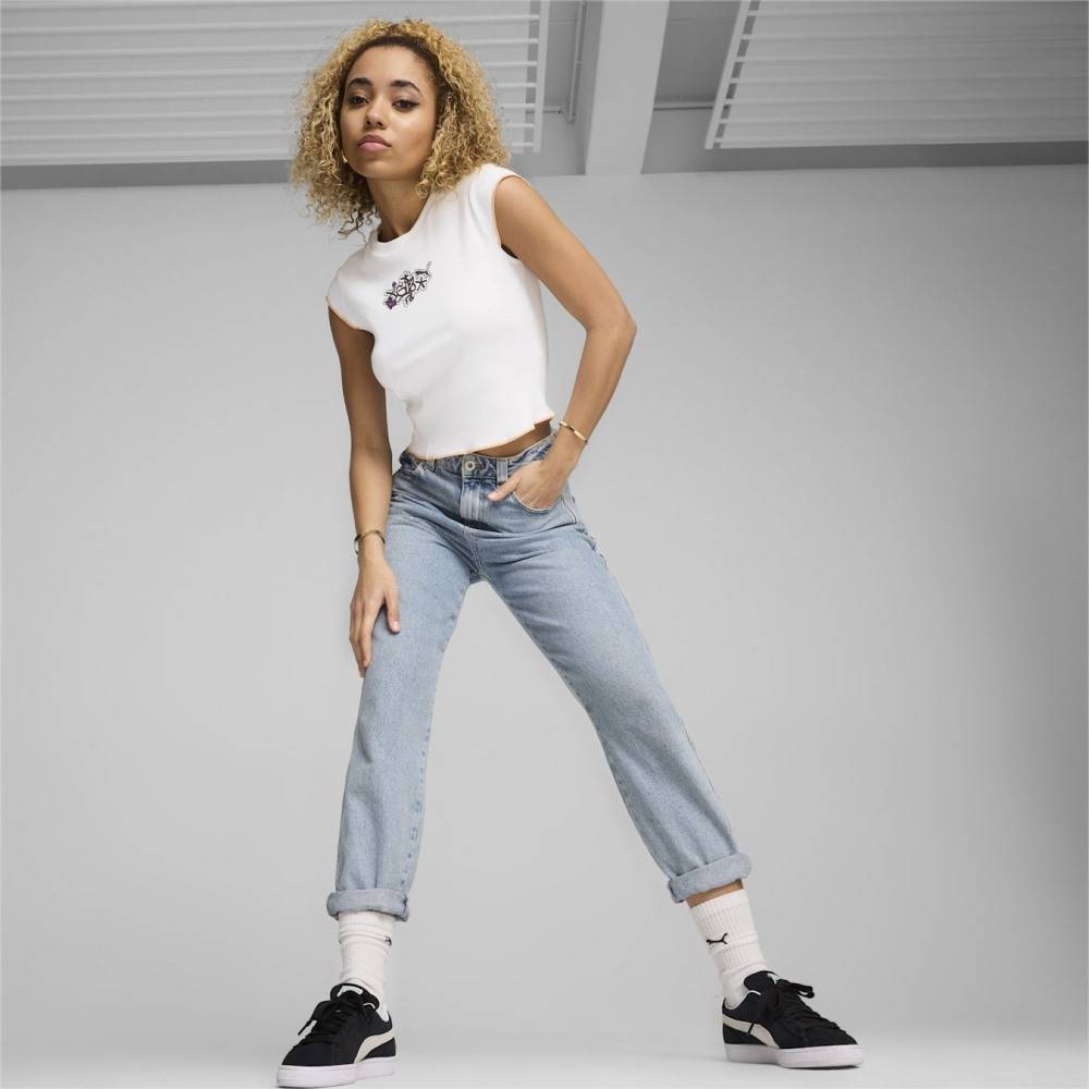 PUMA X X-GIRL RIBBED SLIM TEE