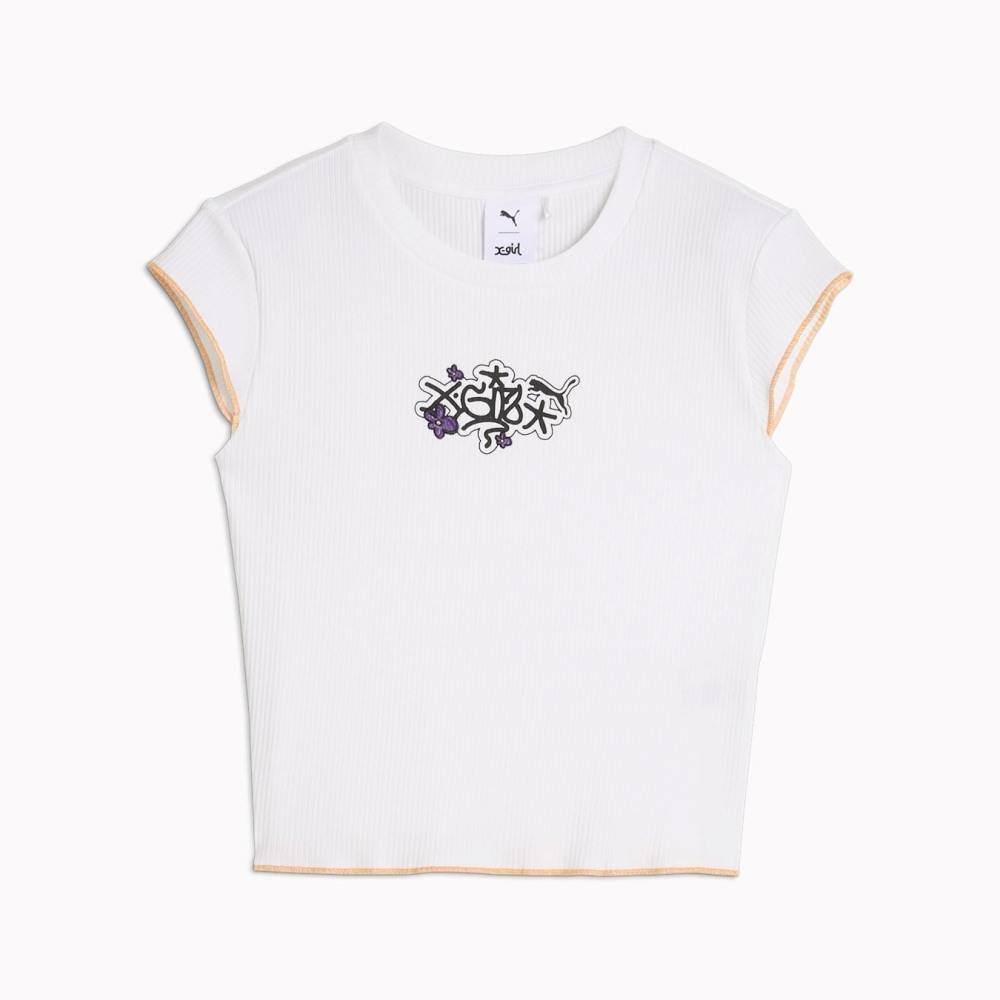 PUMA X X-GIRL RIBBED SLIM TEE