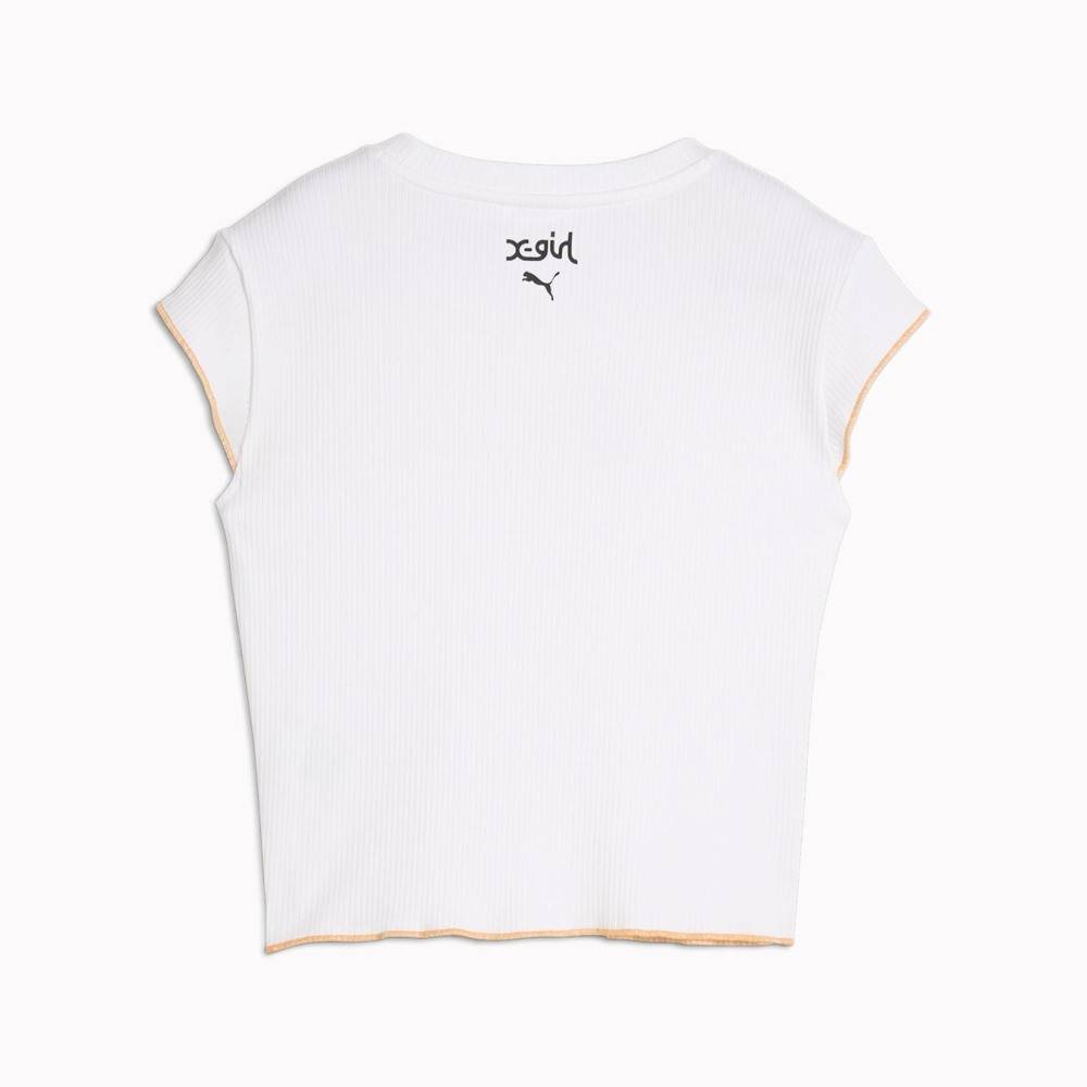 PUMA X X-GIRL RIBBED SLIM TEE