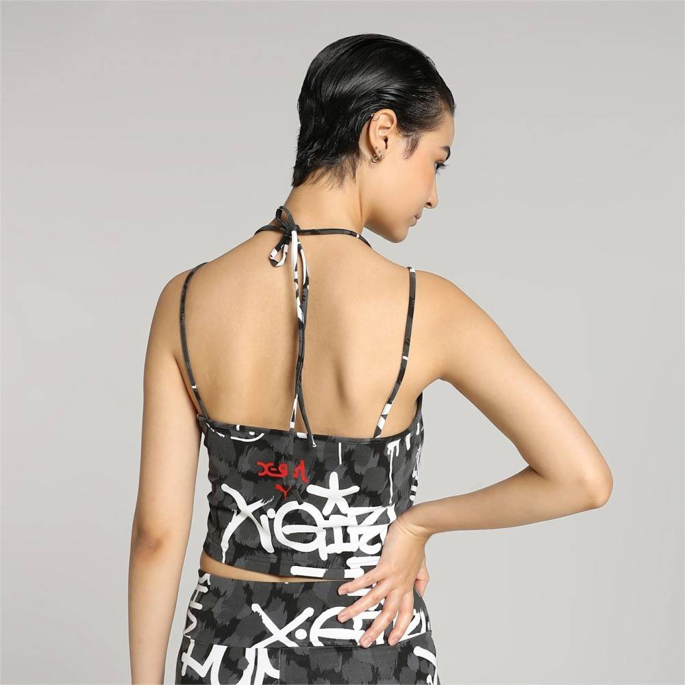 PUMA X X-GIRL AOP CROP TOP