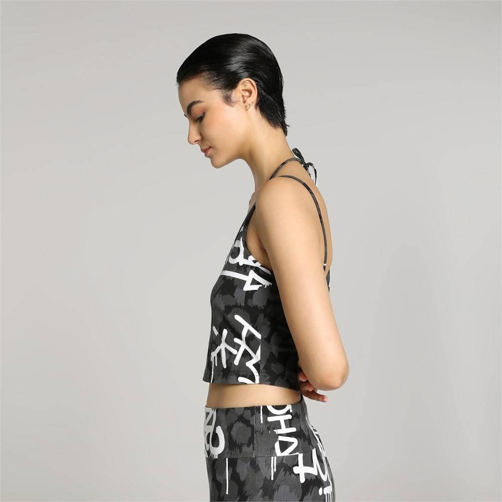 PUMA X X-GIRL AOP CROP TOP