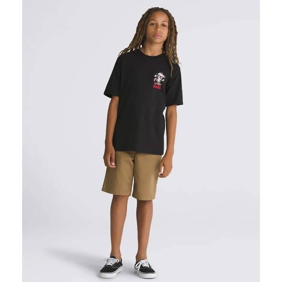 VANS BOYS PIZZA SKULL SS T-SHIRT