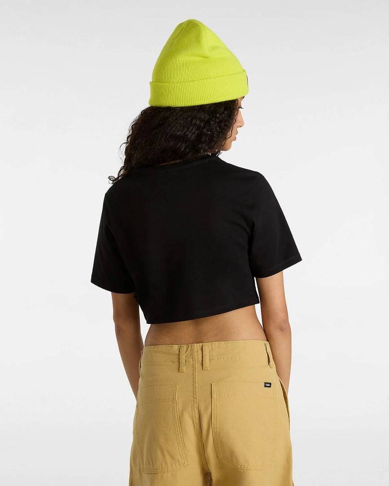 VANS FOREVER CHECKER CREW CROP TOP