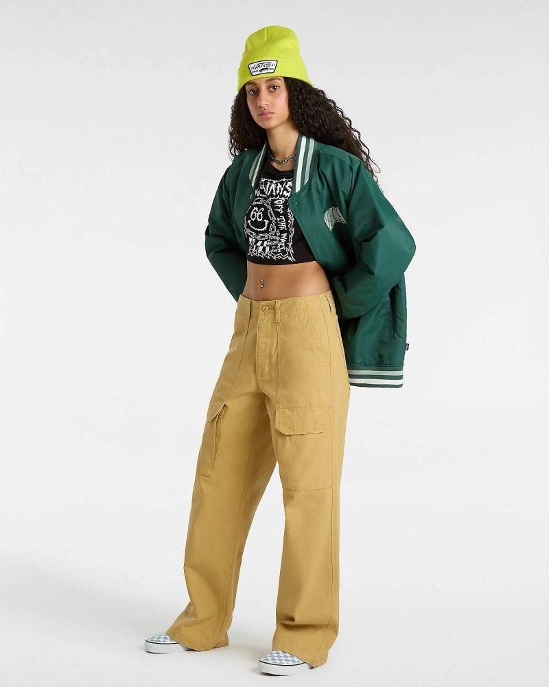 VANS FOREVER CHECKER CREW CROP TOP