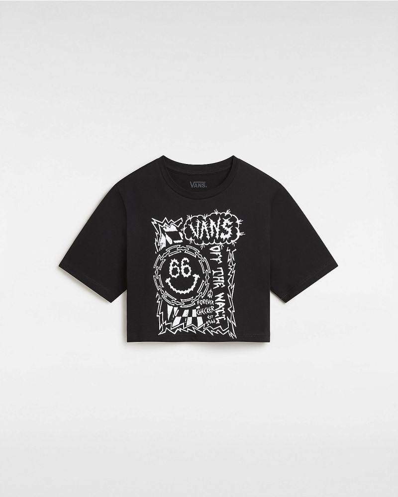 VANS FOREVER CHECKER CREW CROP TOP