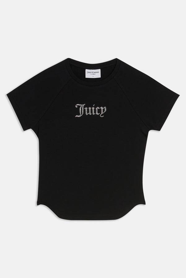 JUICY COUTURE SHRUNKEN DIAMANTE T-SHIRT