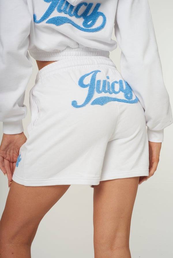 JUICY COUTURE GABRIEL APPLIQUE LOOSE FIT SHORT