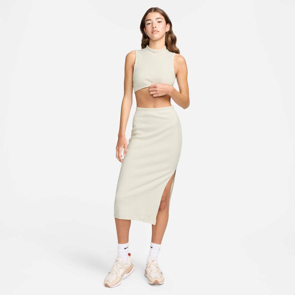 NIKE NSW MOCK-NECK RIB CROPPED TANK