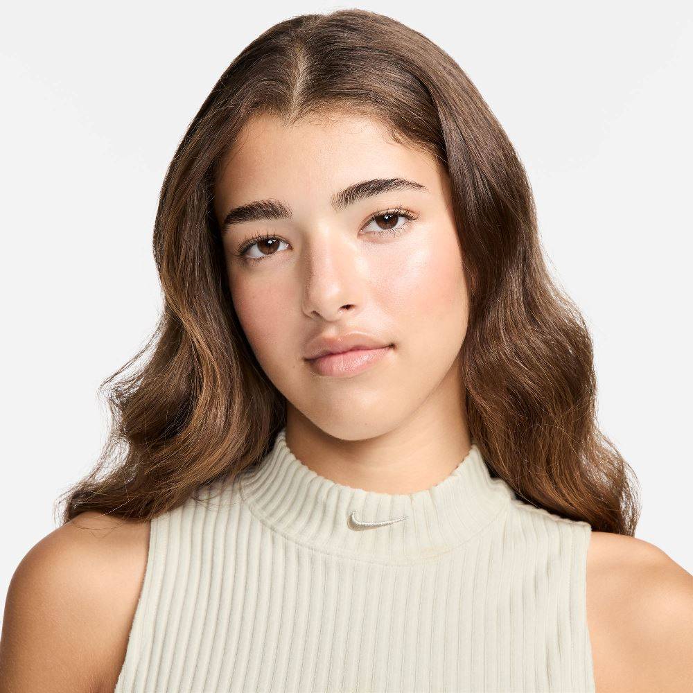 NIKE NSW MOCK-NECK RIB CROPPED TANK