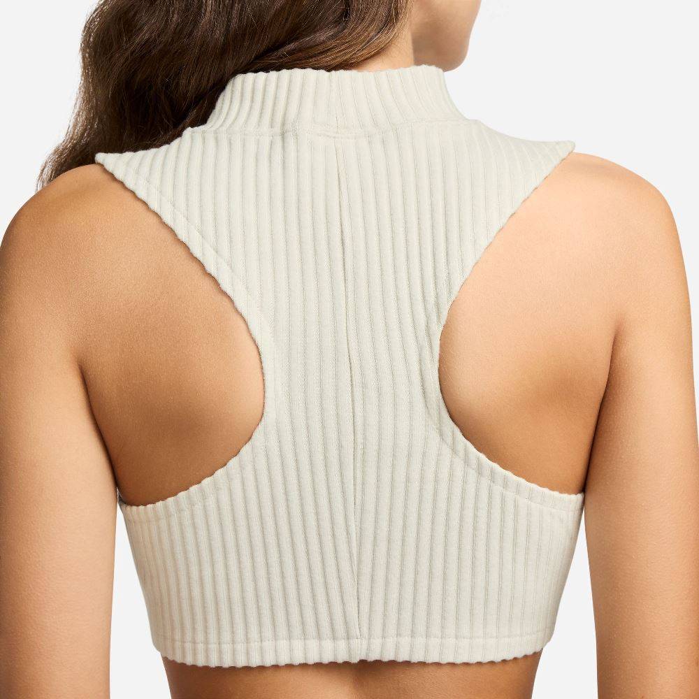 NIKE NSW MOCK-NECK RIB CROPPED TANK
