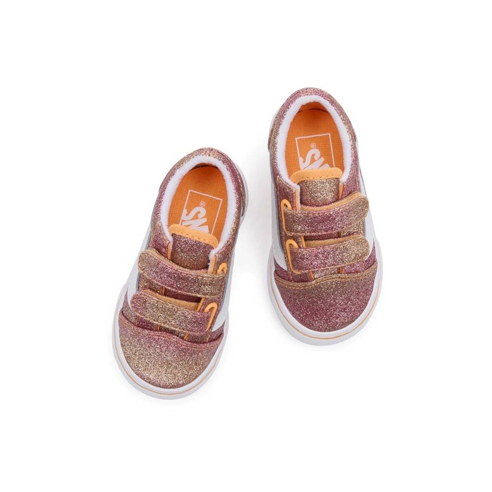 VANS OLD SKOOL VELCRO GLITTER INFANT SHOES