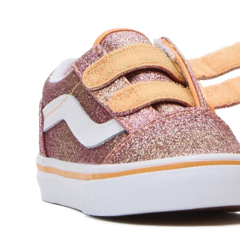 VANS OLD SKOOL VELCRO GLITTER INFANT SHOES
