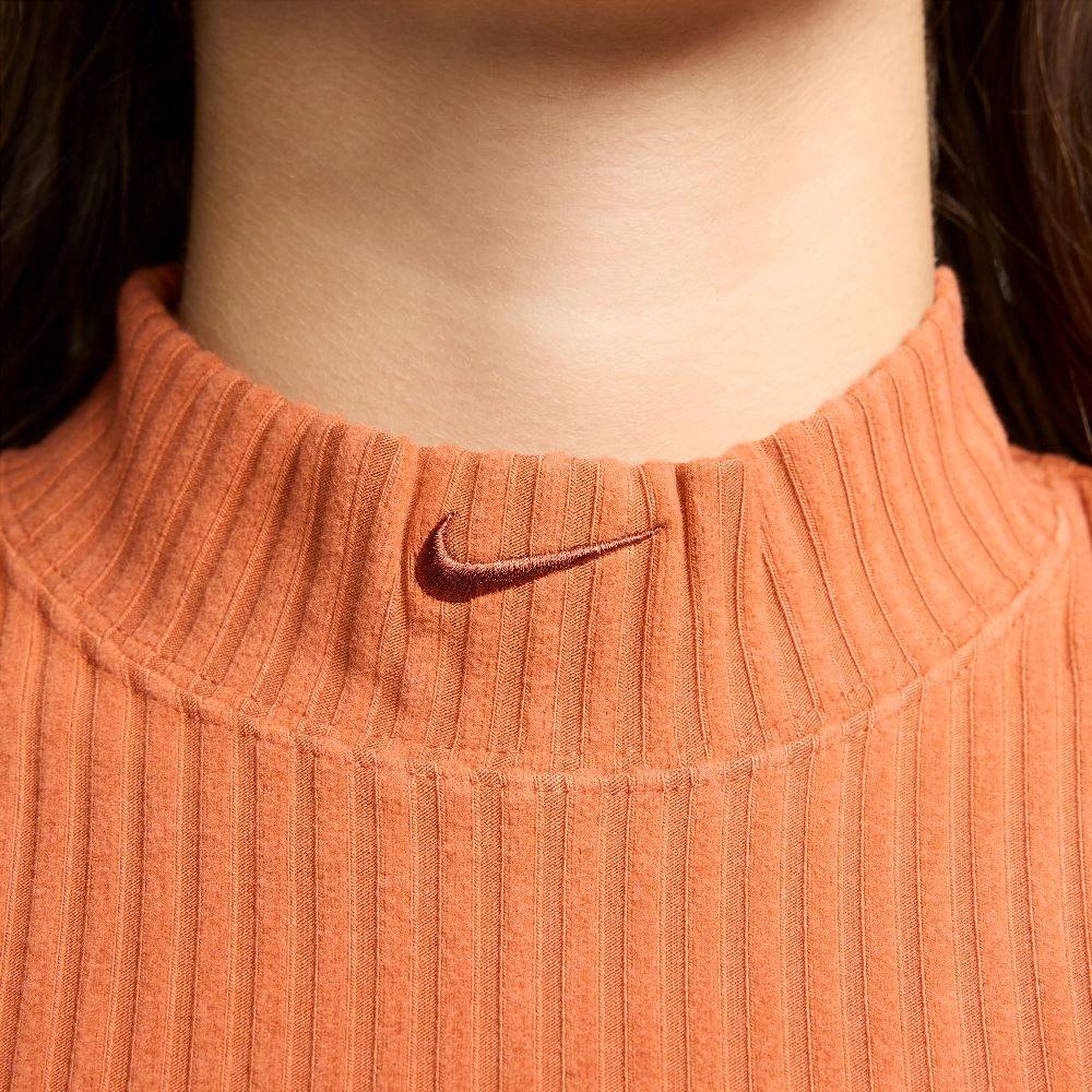 NIKE NSW MOCK-NECK RIB CROPPED TANK