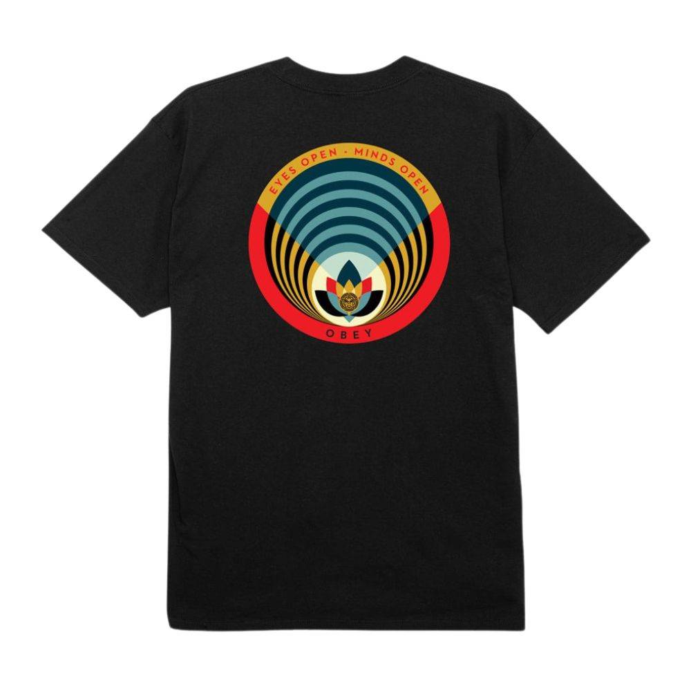 OBEY OPEN EYES OPEN MINDS OPEN LOTUS CLASSIC TEE