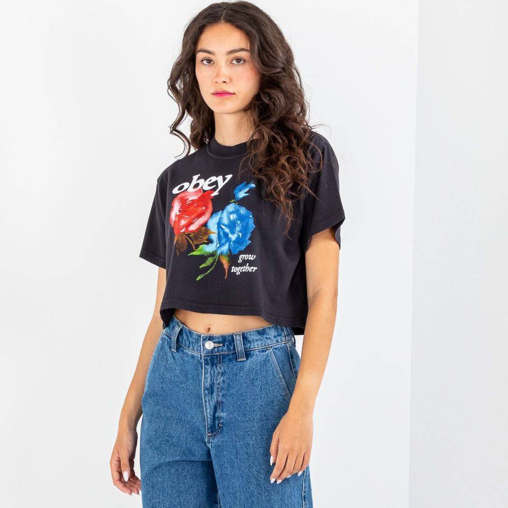 OBEY GROW TOGETHER WEEKEND CROP TEE