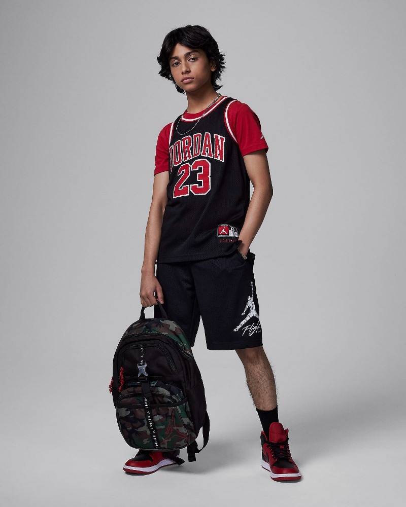 NIKE JORDAN BIG KIDS JDB MJ ESS HYBRID BASELINE SHORT