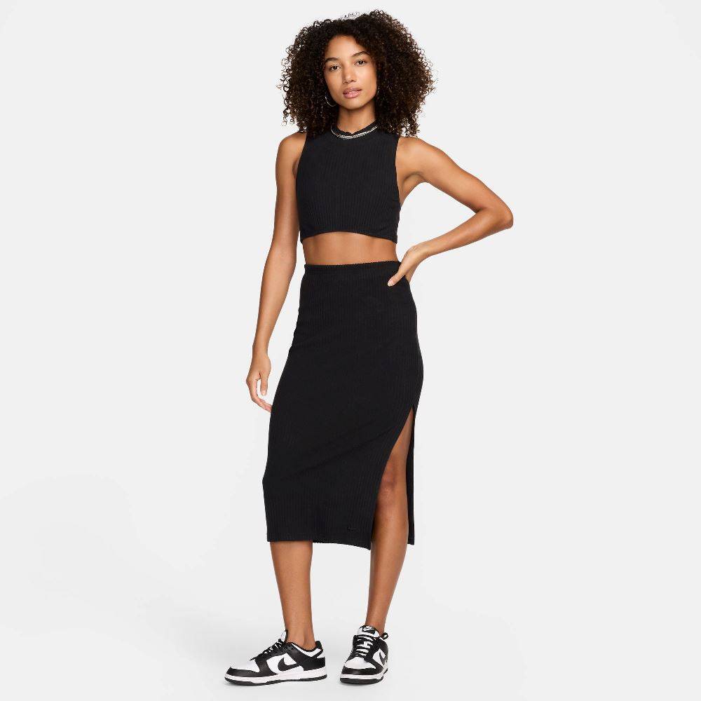 NIKE NSW MOCK-NECK RIB CROPPED TANK