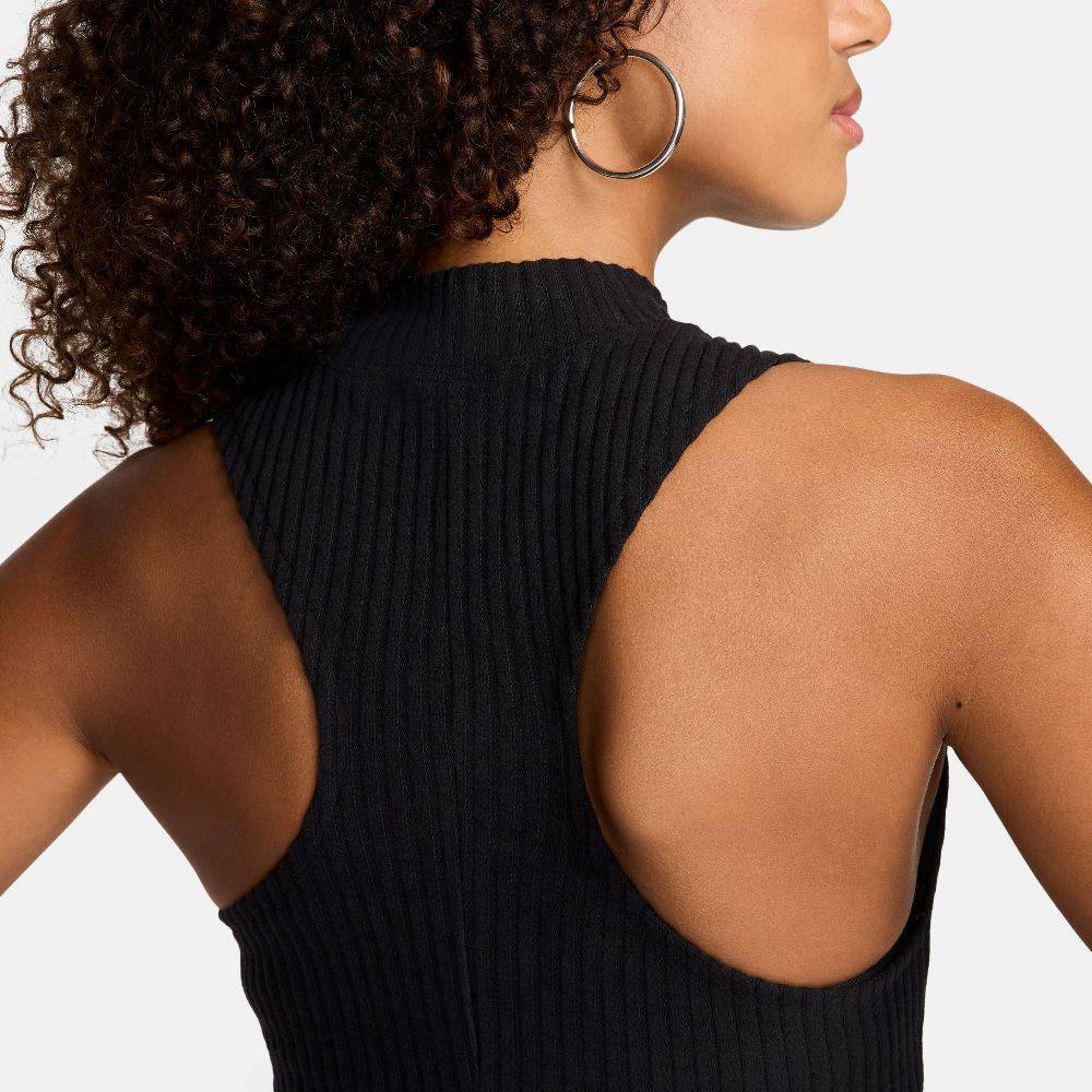 NIKE NSW MOCK-NECK RIB CROPPED TANK