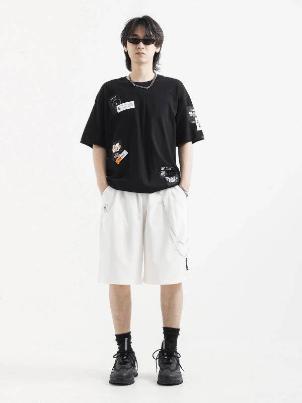 MWM BLACK CAPSULE CHAIN SHORTS