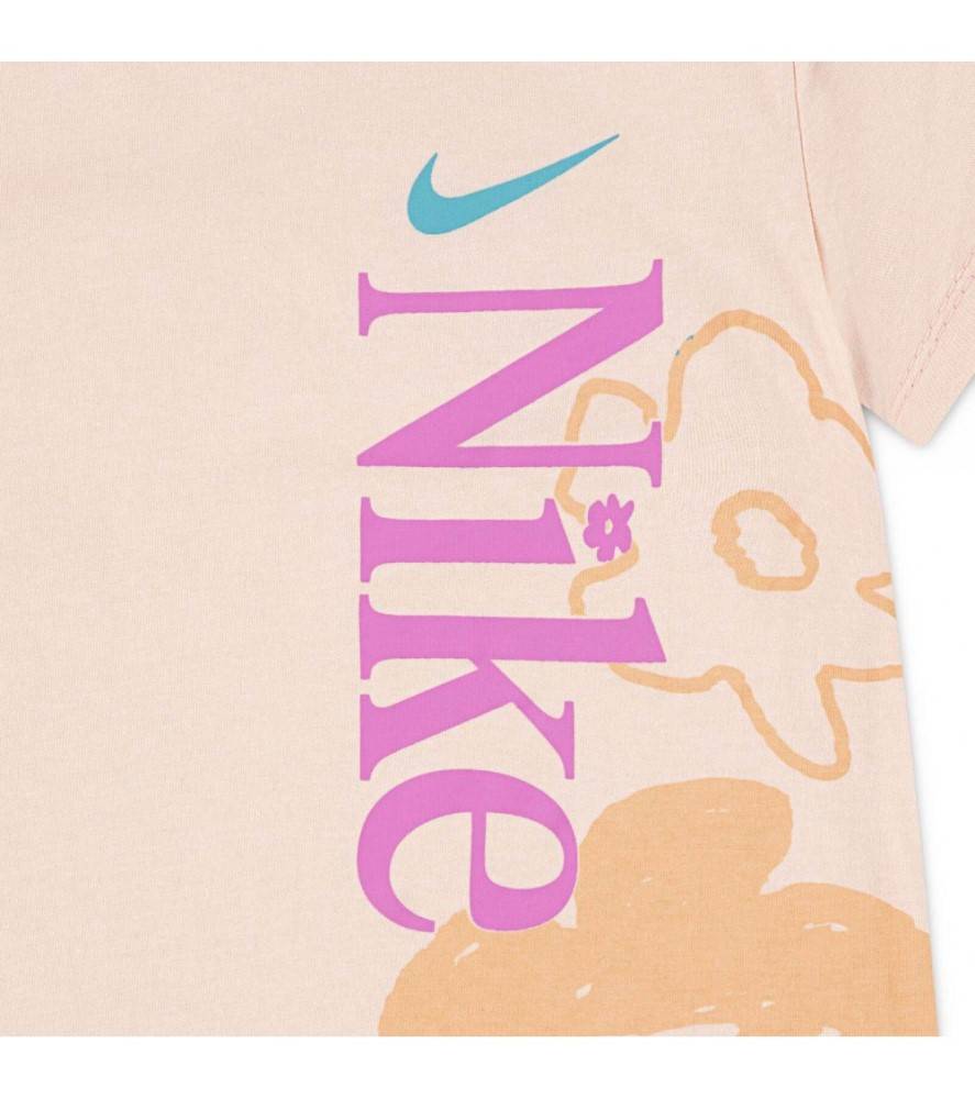 NIKE LITTLE GIRLS WILD FLOWER TEE MESH SHORT SET