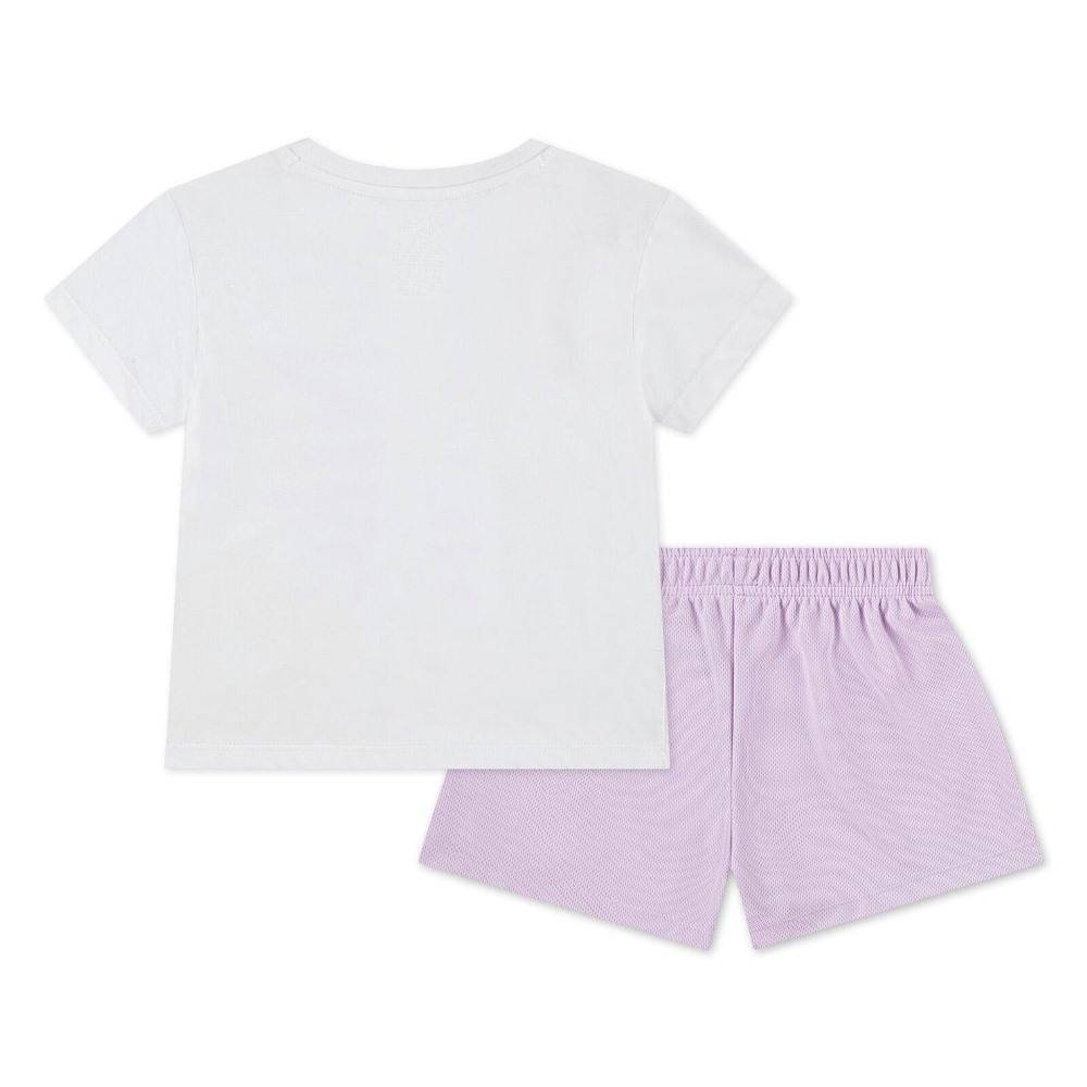 NIKE LITTLE GIRLS WILD FLOWER TEE MESH SHORT SET