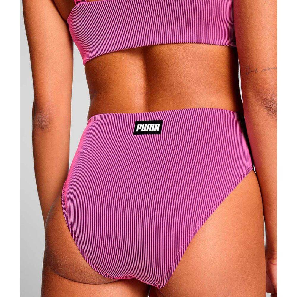 PUMA 938339 SWIM WOMEN RIBBED HIGH WAIST BRIEF 1P