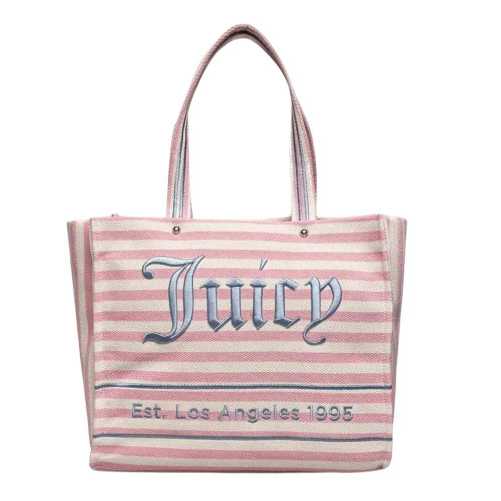 JUICY COUTURE IRIS BEACH BAG - STRIPED VERSION - LARGE SHOPPING BAG