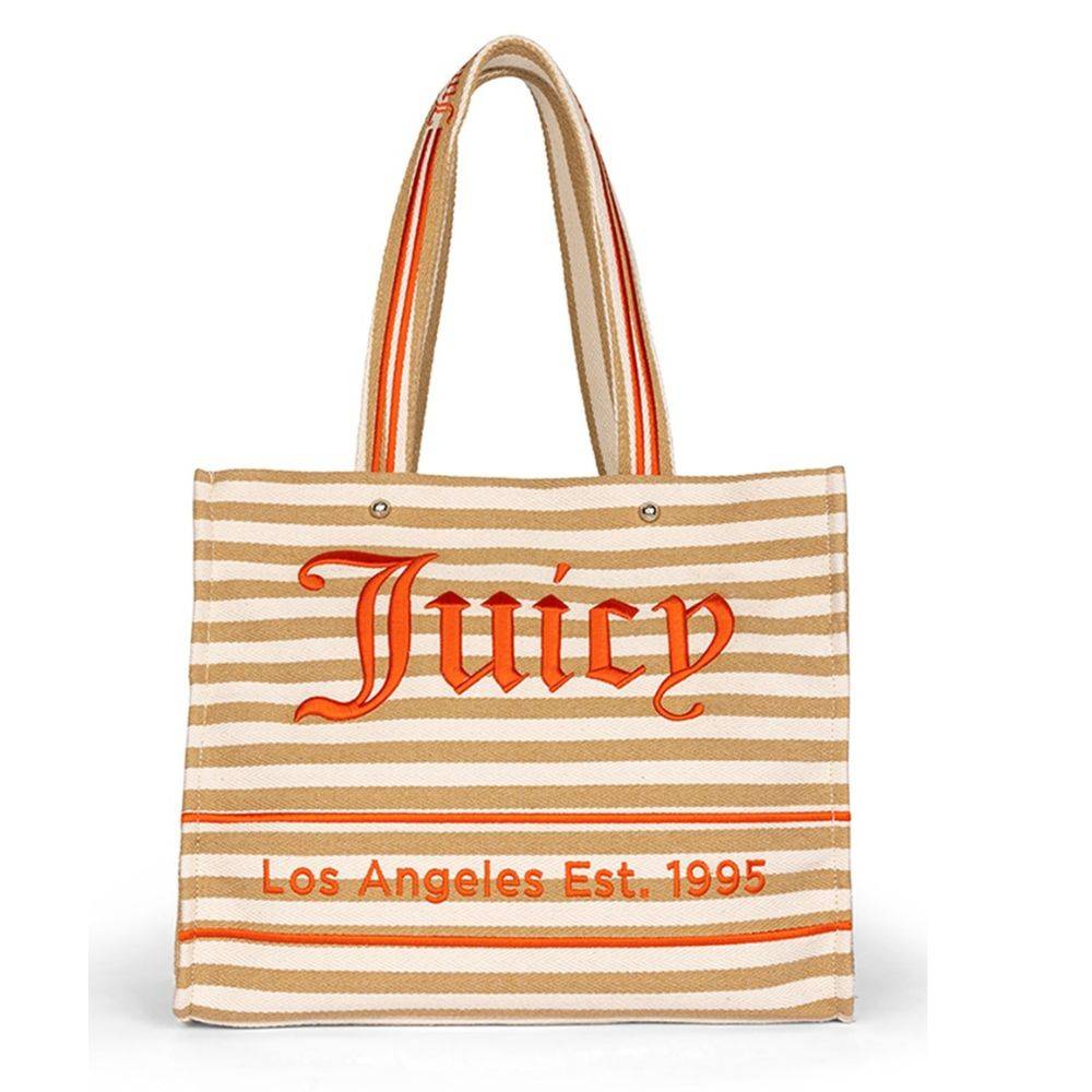 JUICY COUTURE IRIS BEACH BAG - STRIPED VERSION - LARGE SHOPPING BAG