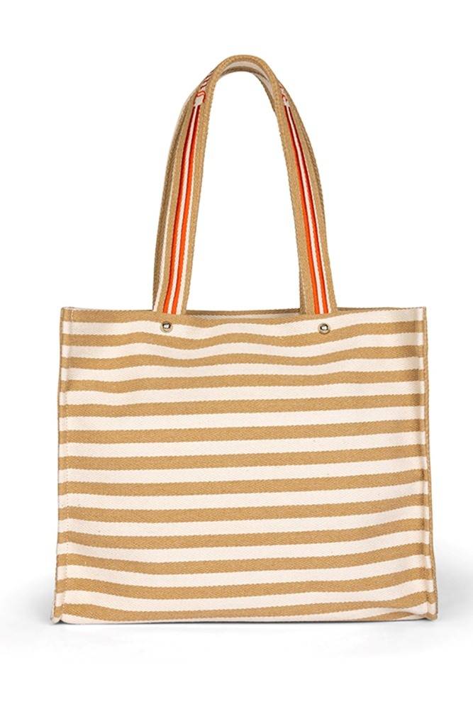 JUICY COUTURE IRIS BEACH BAG - STRIPED VERSION - LARGE SHOPPING BAG