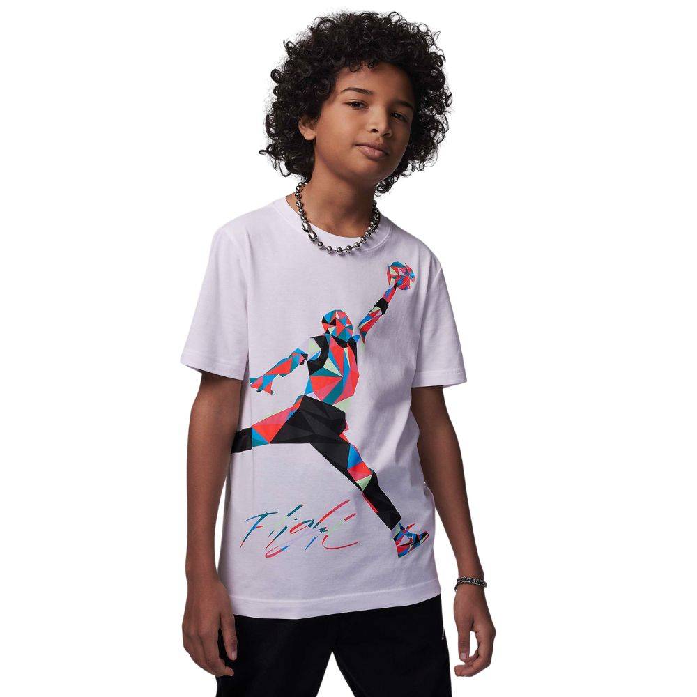 NIKE JORDAN BIG KIDS JUMPMAN HYBRID HEIRLOOM SS TEE