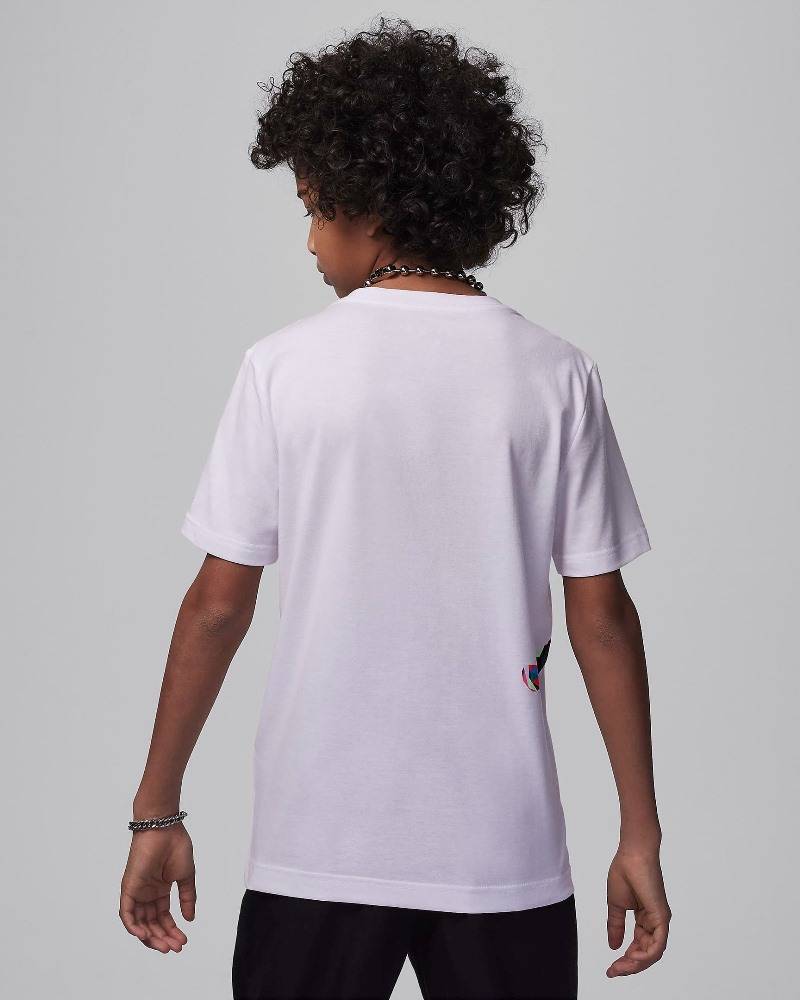 NIKE JORDAN BIG KIDS JUMPMAN HYBRID HEIRLOOM SS TEE