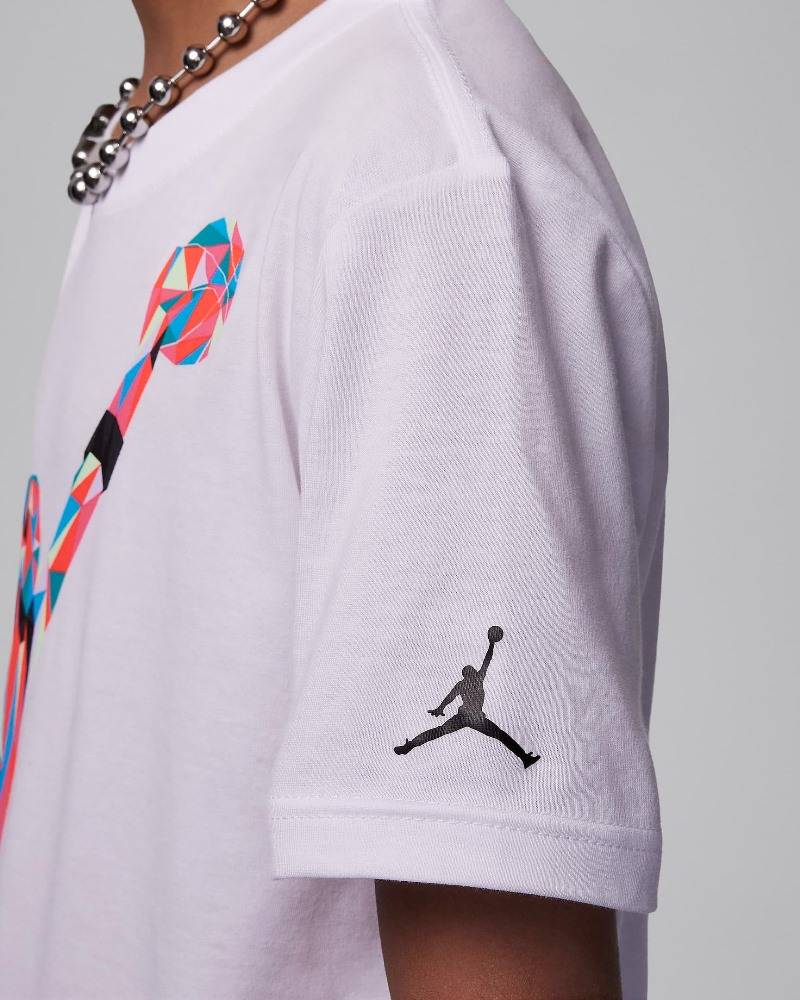 NIKE JORDAN BIG KIDS JUMPMAN HYBRID HEIRLOOM SS TEE