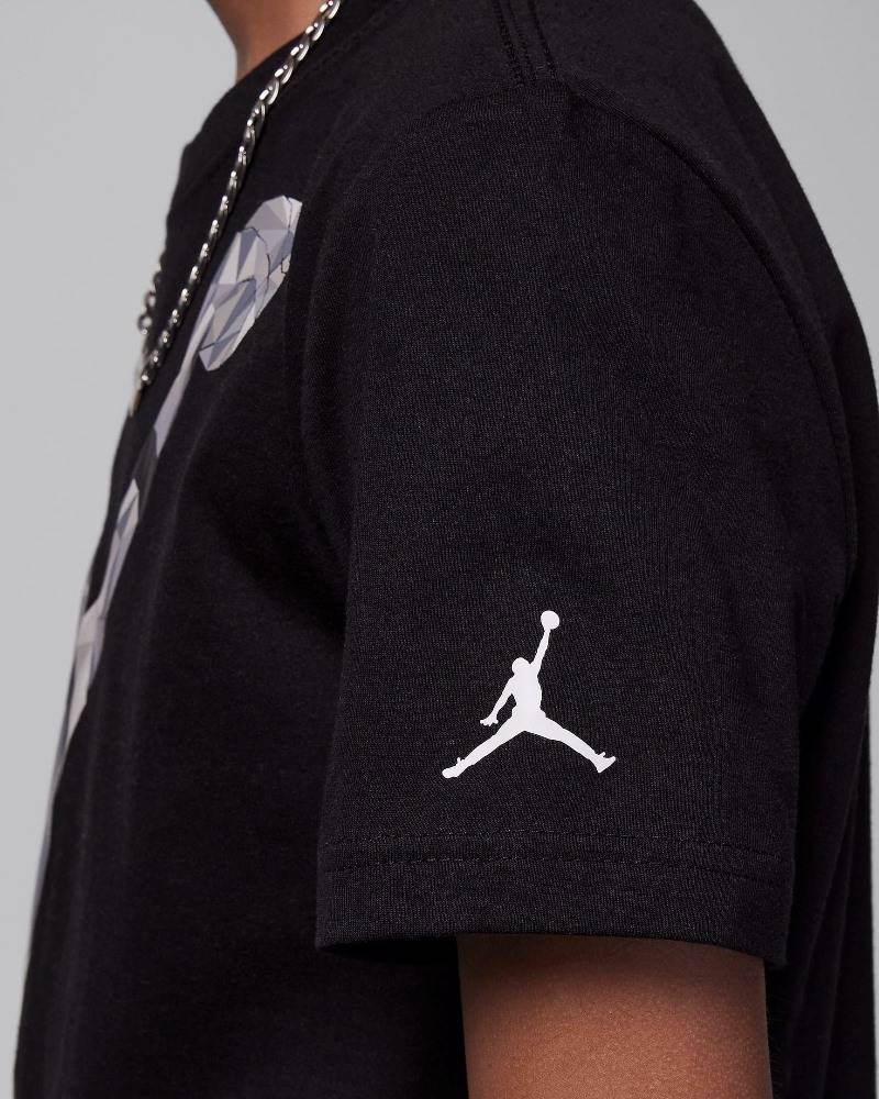 NIKE JORDAN BIG KIDS JUMPMAN HYBRID HEIRLOOM SS TEE