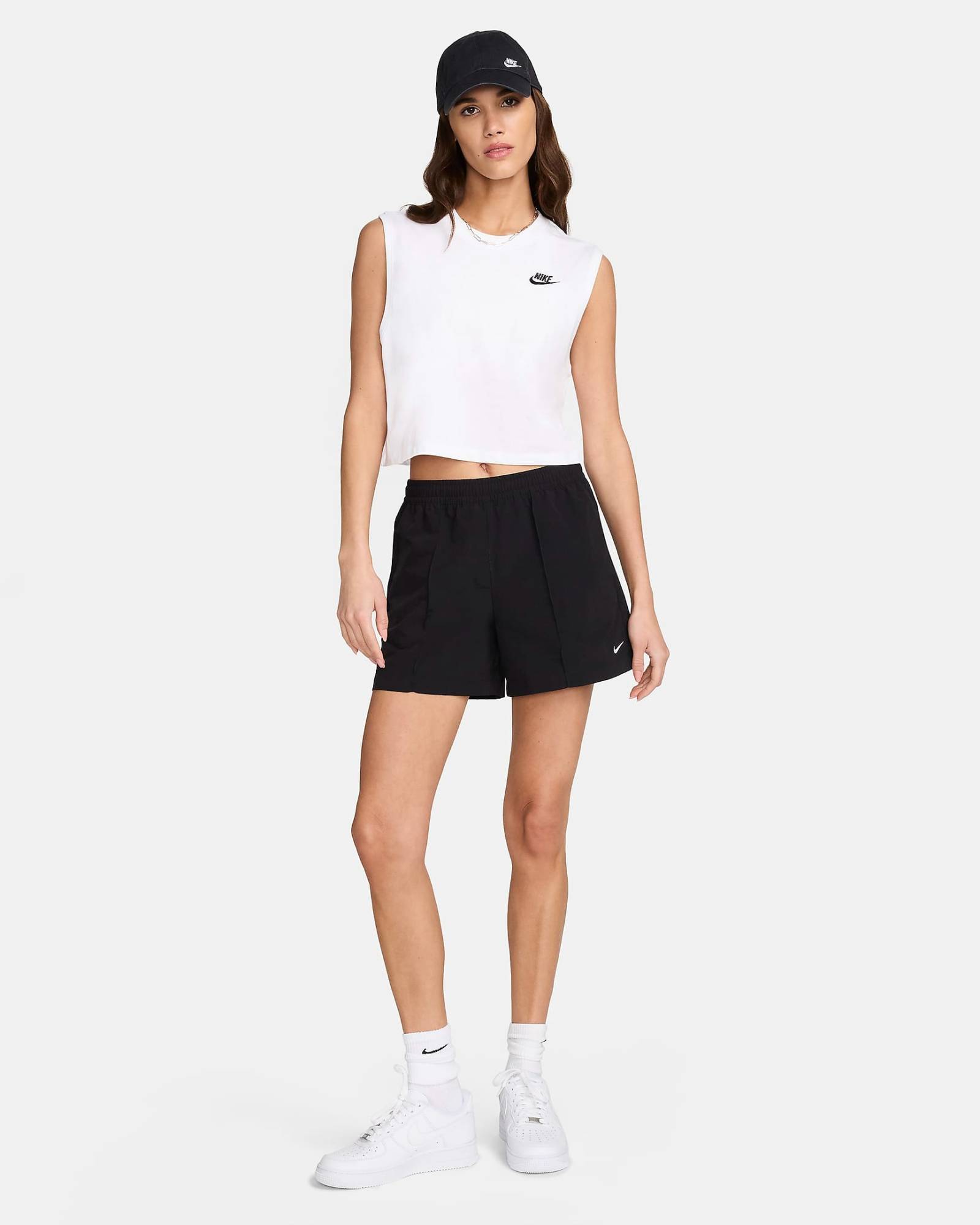 NIKE SPORTSWEAR WOMENS SLEEVELESS CROPPED TEE